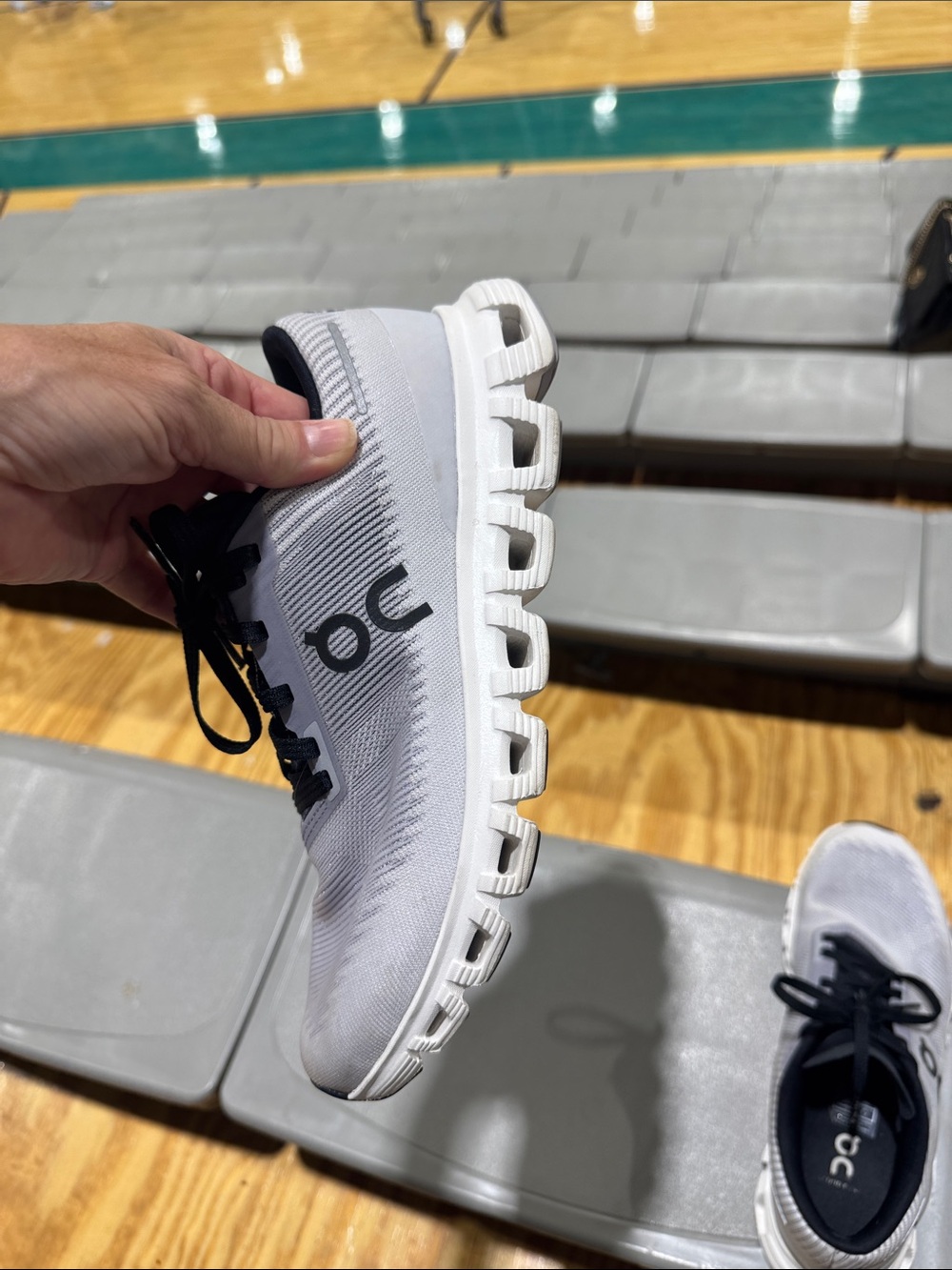 On Running White and Black Women's Athletic Shoes - Picture 6 of 10